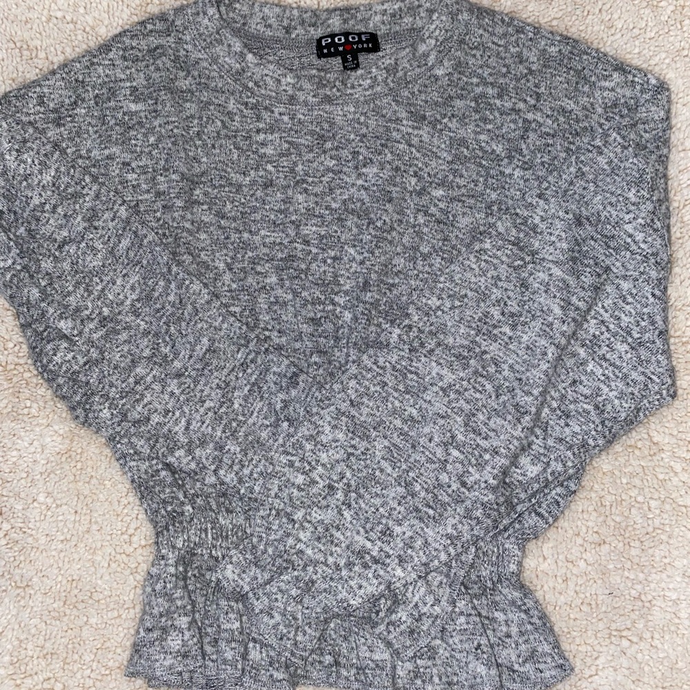 💚3/$15 NWOT Poof- Long Sleeve Crop Top, SIZE: S - Picture 2 of 4